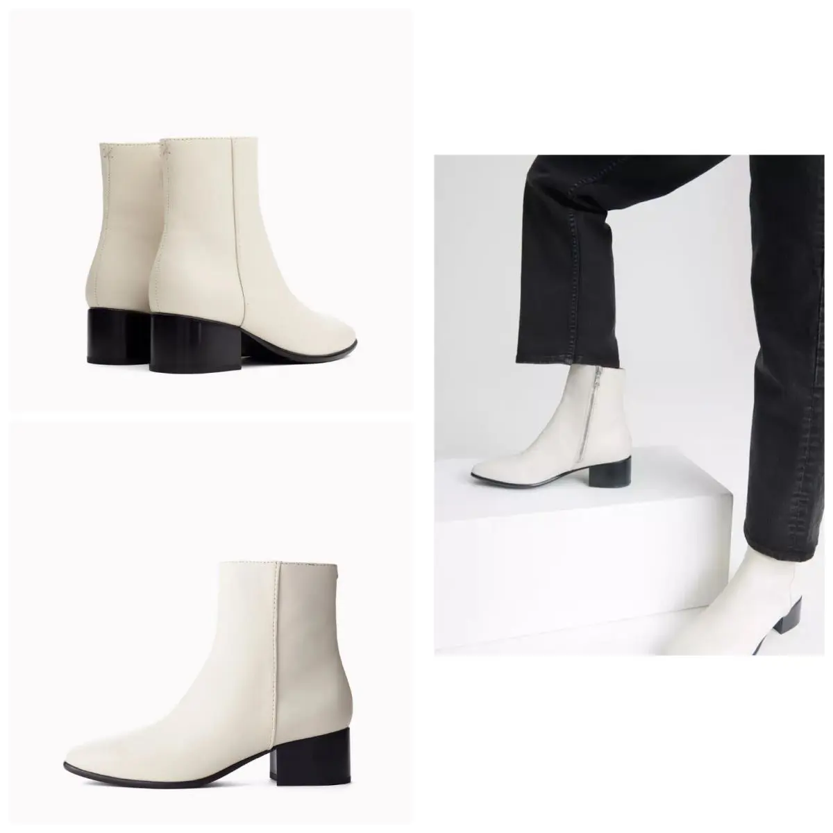 Rag Bone Aslen Mid Boot In Antique White Size:EU36 US:6