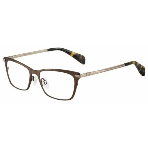 Rag Bone Titanium Eyeglasses Rnb 3007 Aai 51mm Mt Brown Women Ophthalmic Frame - Frame: Brown