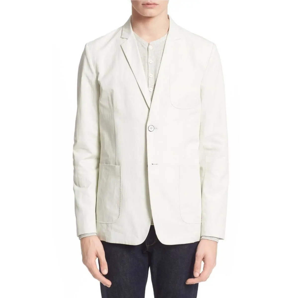 Rag Bone `weston` Cotton Linen Blazer 40R