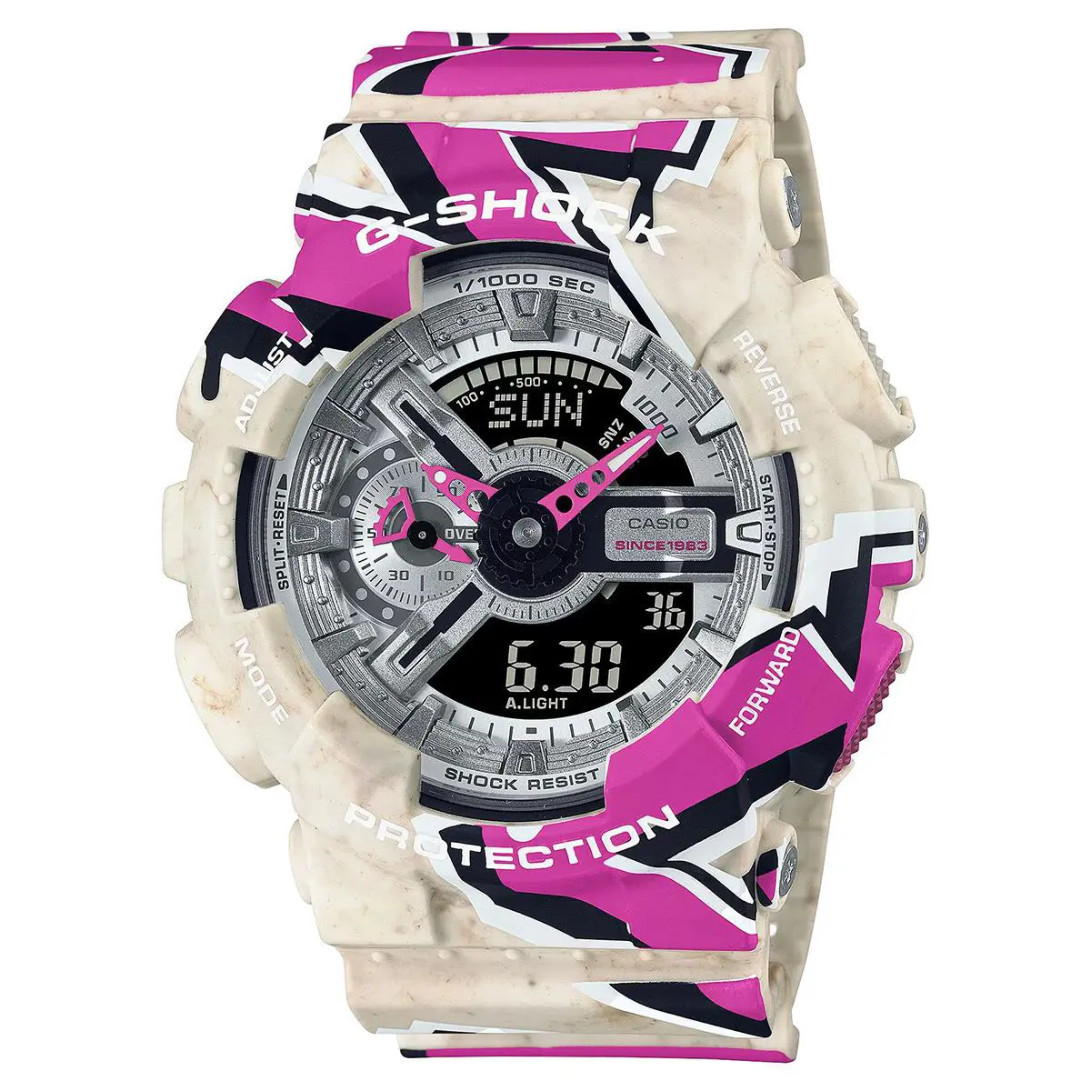 Casio G-shock Street Spirit Limited Edition Mens Watch GA110SS-1A - Dial: Black, Band: Multicolor, Bezel: Multicolor