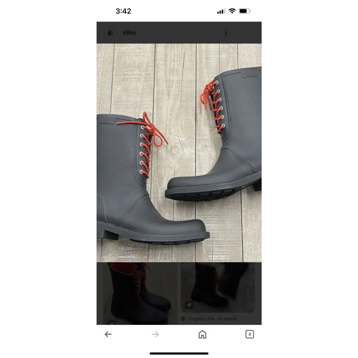 Rag Bone Ansel Rain Boot In Black Size: 35 5