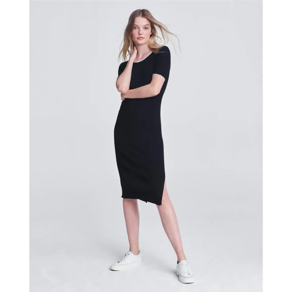 Rag Bone Black Kishi Seamless Small Dress Size S Retail
