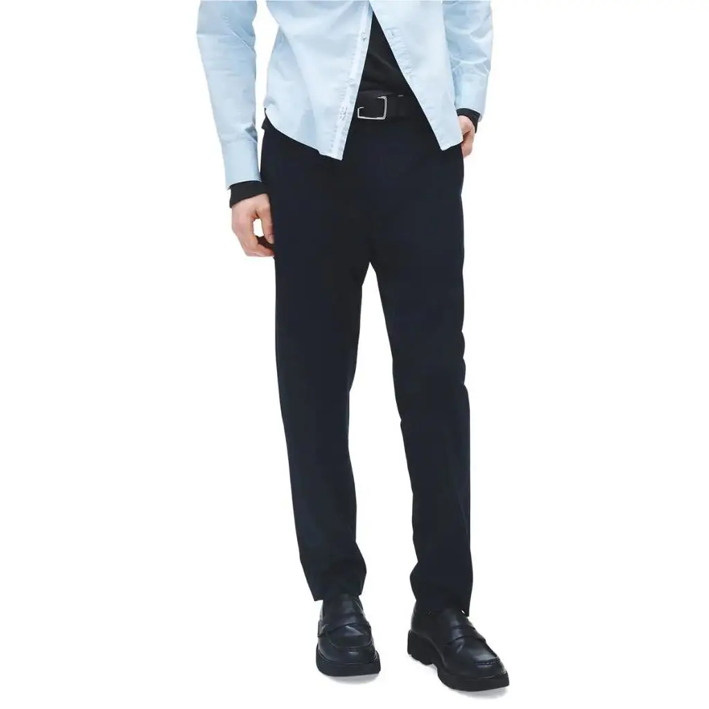 Rag Bone Icons Slim Fit Flat Front Stretch Chinos in Navy Men`s 34