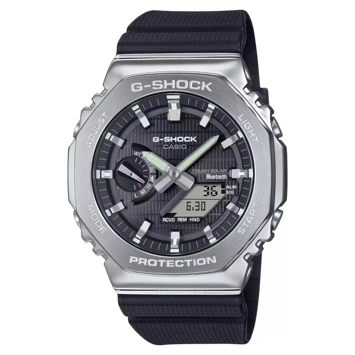 G-shock G-steel Tough Solar Bluetooth Black Dial Watch GBM2100-1A by Casio