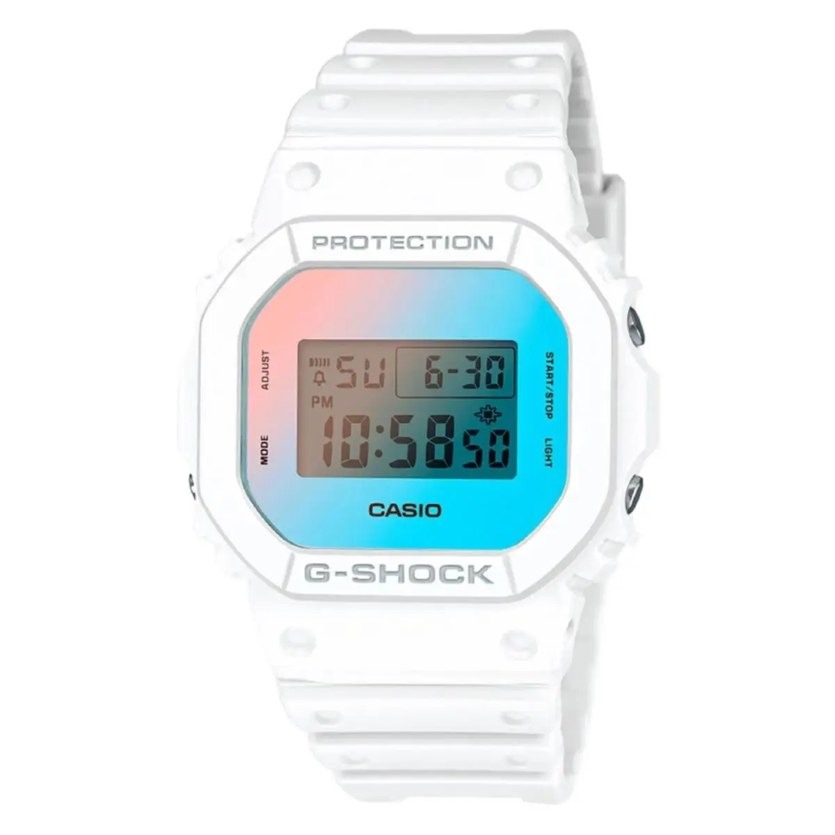 Casio Men`s G-shock Digital Dial Watch - DW-5600TL-7 - Dial: Digital, Band: White