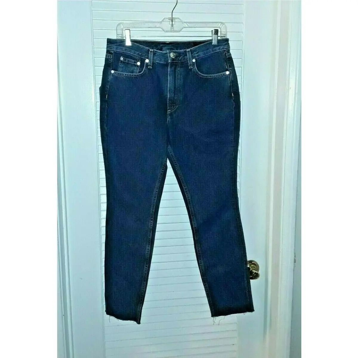 Rag Bone Raw Hem Blue Skinny Jeans Pants Size 27 by Rag & Bone
