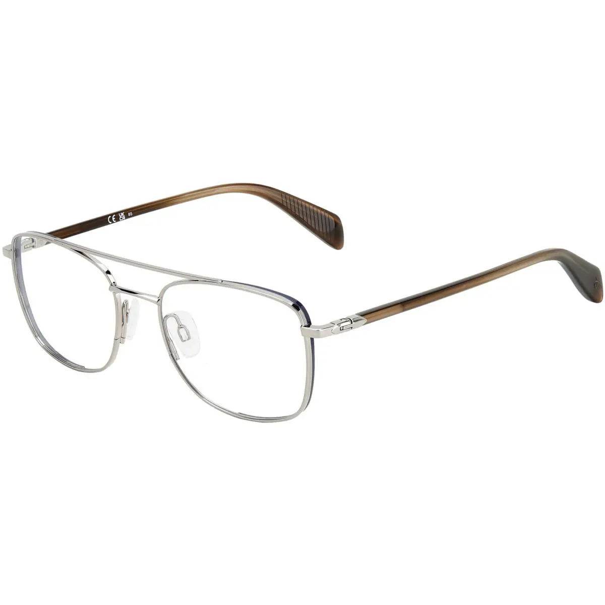Rag Bone Men`s Stainless Ruthenium Navigator Eyeglass Frame - RNB7058G 06LB 19