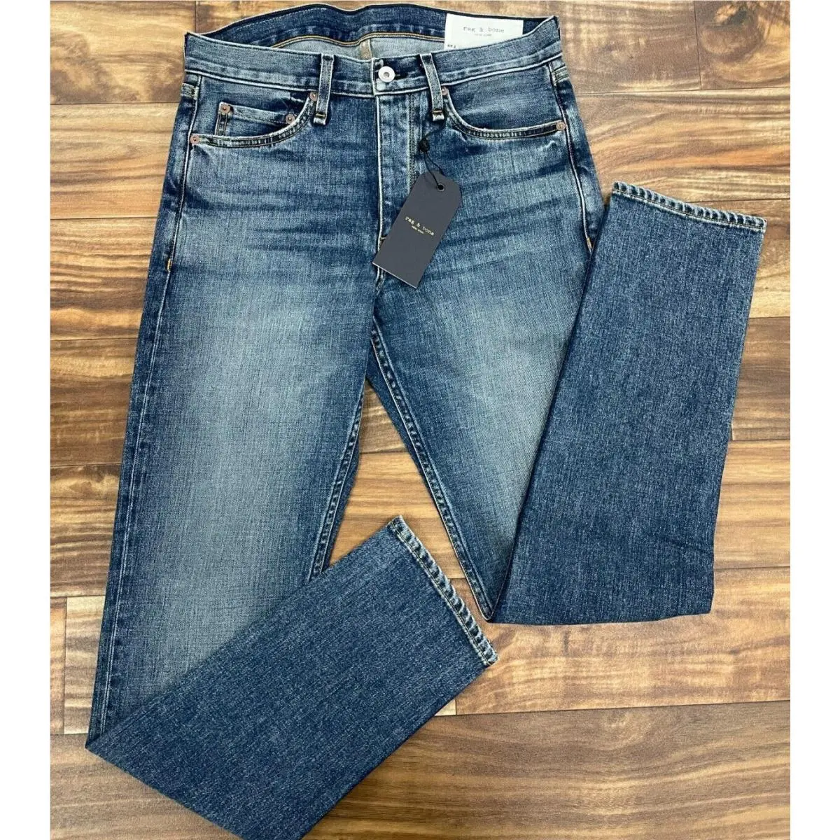 Rag Bone Men`s Stretch Denim Fit 2 Slim Jeans In Campbell Size:30