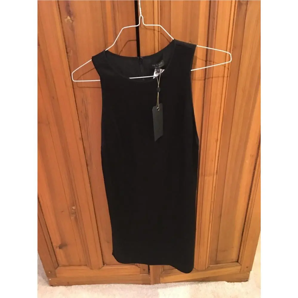 Rag Bone Black Womens Size 2 Clementine Side-cutout Shift Dress 1
