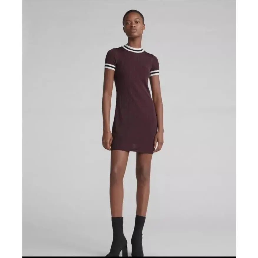 Rag and Bone Burgandy Cora Sweater Size L