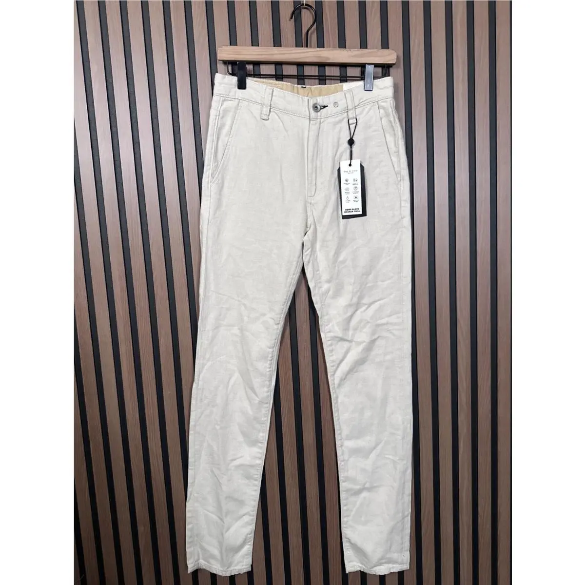 Rag Bone Jeans 28 x 32 Mens Ivory Fit 2 Slim Chino Twill Hemp