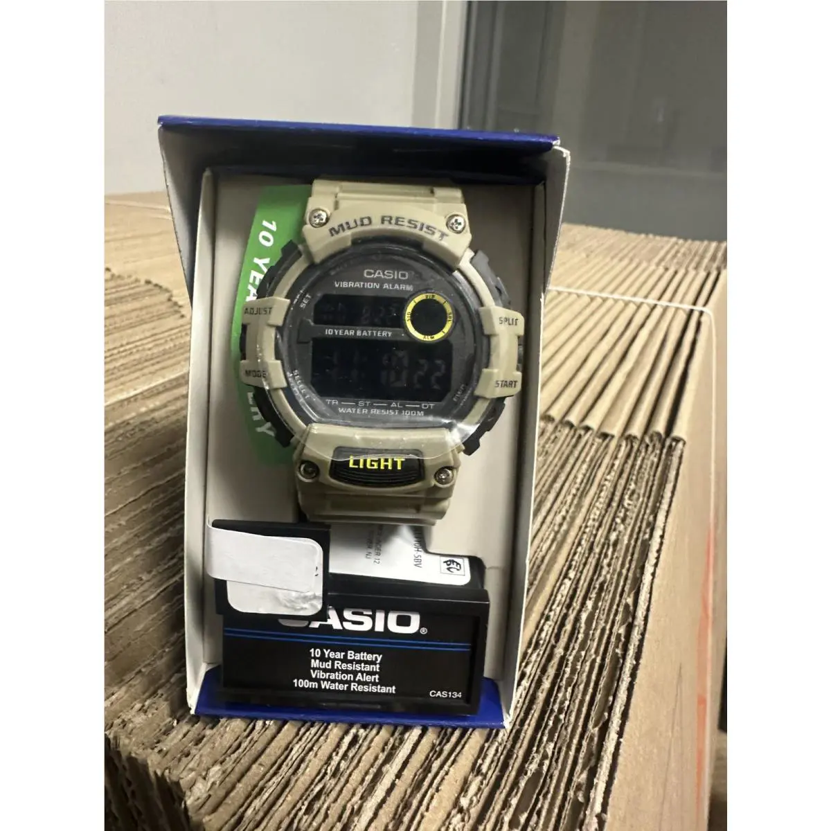 Casio Illuminator TRT110H-5BV Men`s Digital Watch - Band: Green