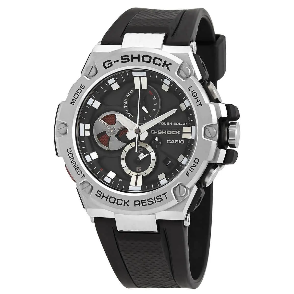 G-shock Youth Alarm Chronograph Quartz Black Dial Men`s Watch GSTB100-1A by Casio
