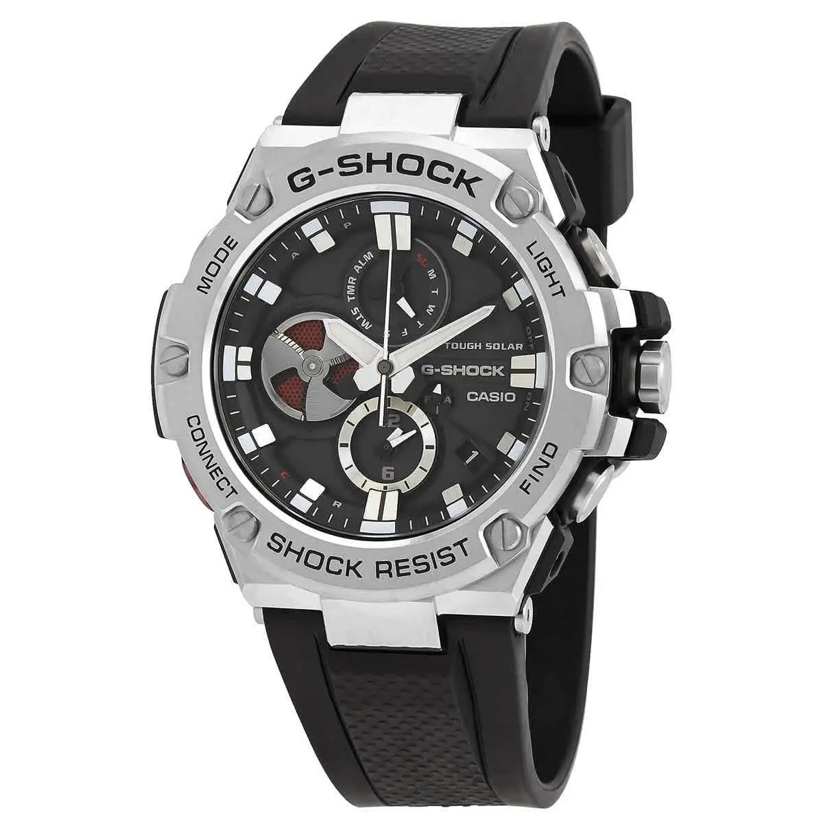 G-shock Youth Alarm Chronograph Quartz Black Dial Men`s Watch GSTB100-1A by Casio
