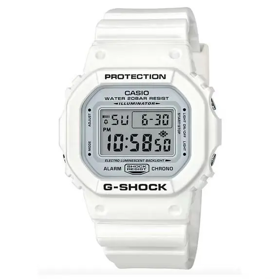 Casio G-shock DW-5600WW-7 DW5600WW White Digital Watch