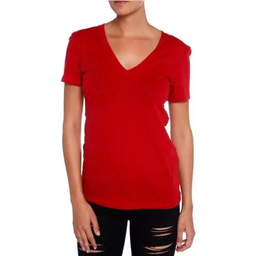 Rag Bone The Vee Tee In Red Maple Size: Xx-small