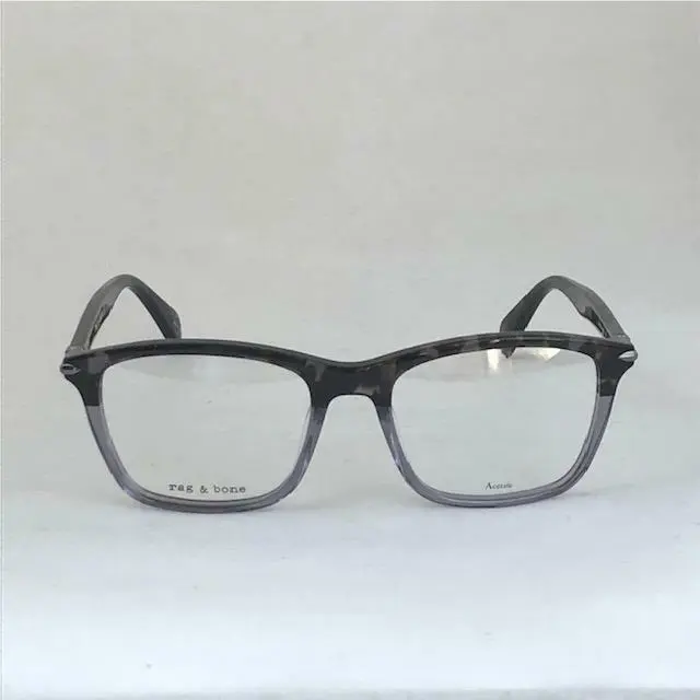 Rag Bone Rnb 7024 08A Mens Eyeglasses Black Grey 53-19-145