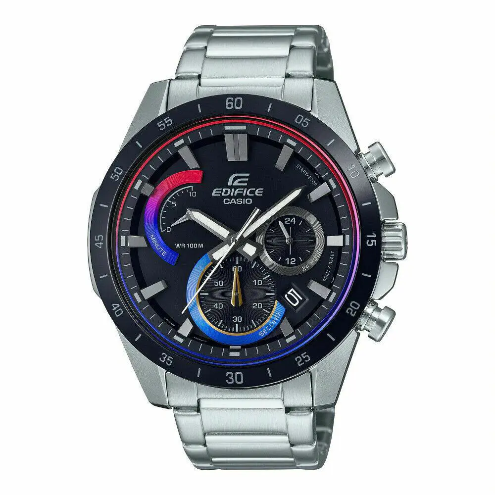 Casio Men`s Edifice Black Label Stainless Steel Watch EFR573HG-1AV