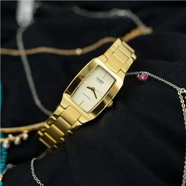 Casio Women`s Classic Stainless Steel Bracelet Watch LTP-1165N-9C Gold