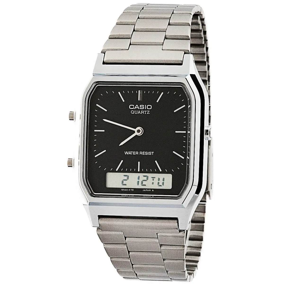 Casio AQ-230A-1D Retro Digital Analog Alarm Mens Watch AQ-230 AQ-230A