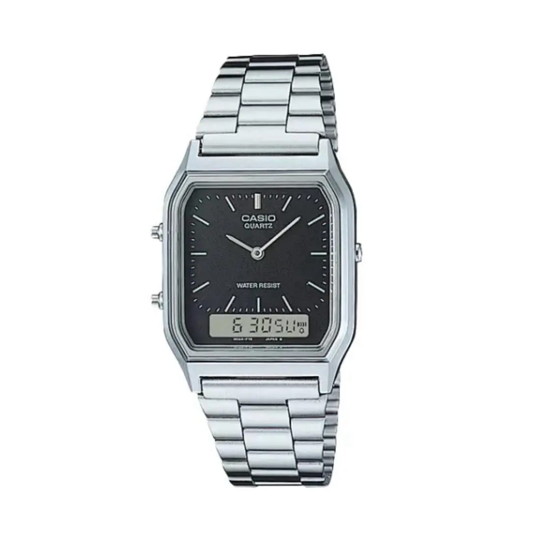 AQ230A-1D Unisex Adult Black Dial Analog Digital Watch by Casio