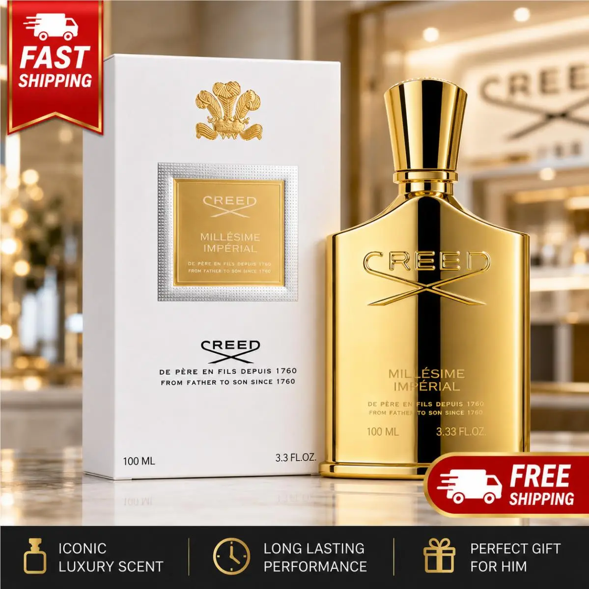 Creed Millésime Impérial 100ml Eau de Parfum Luxury Fragrance For Men Women