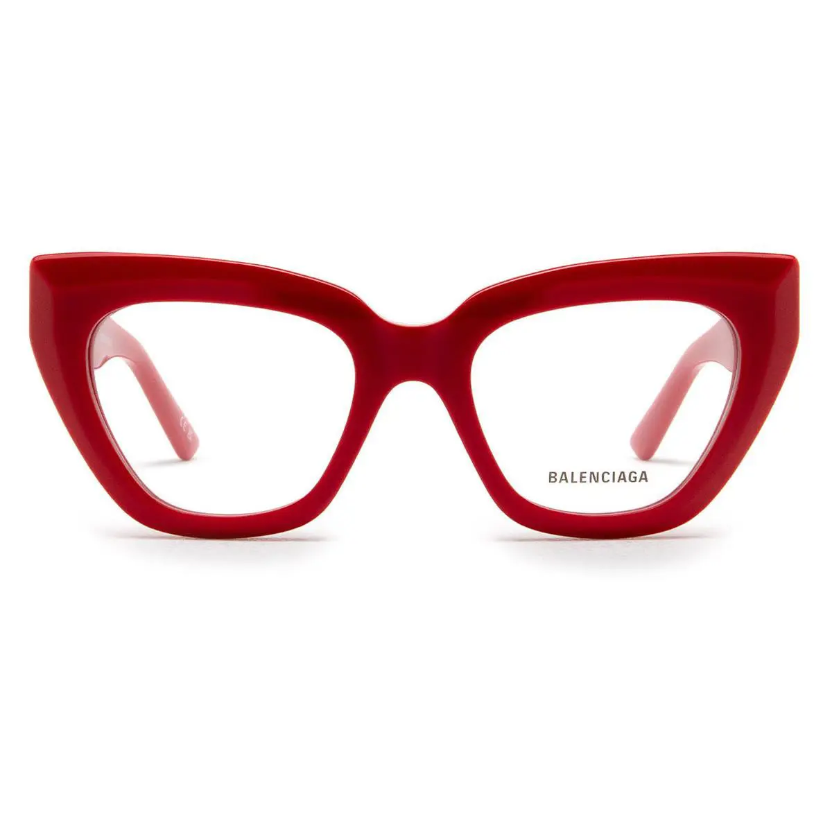 Balenciaga BB0238O Eyeglasses Women Red Cat Eye 50mm - Frame: Red, Lens: Demo