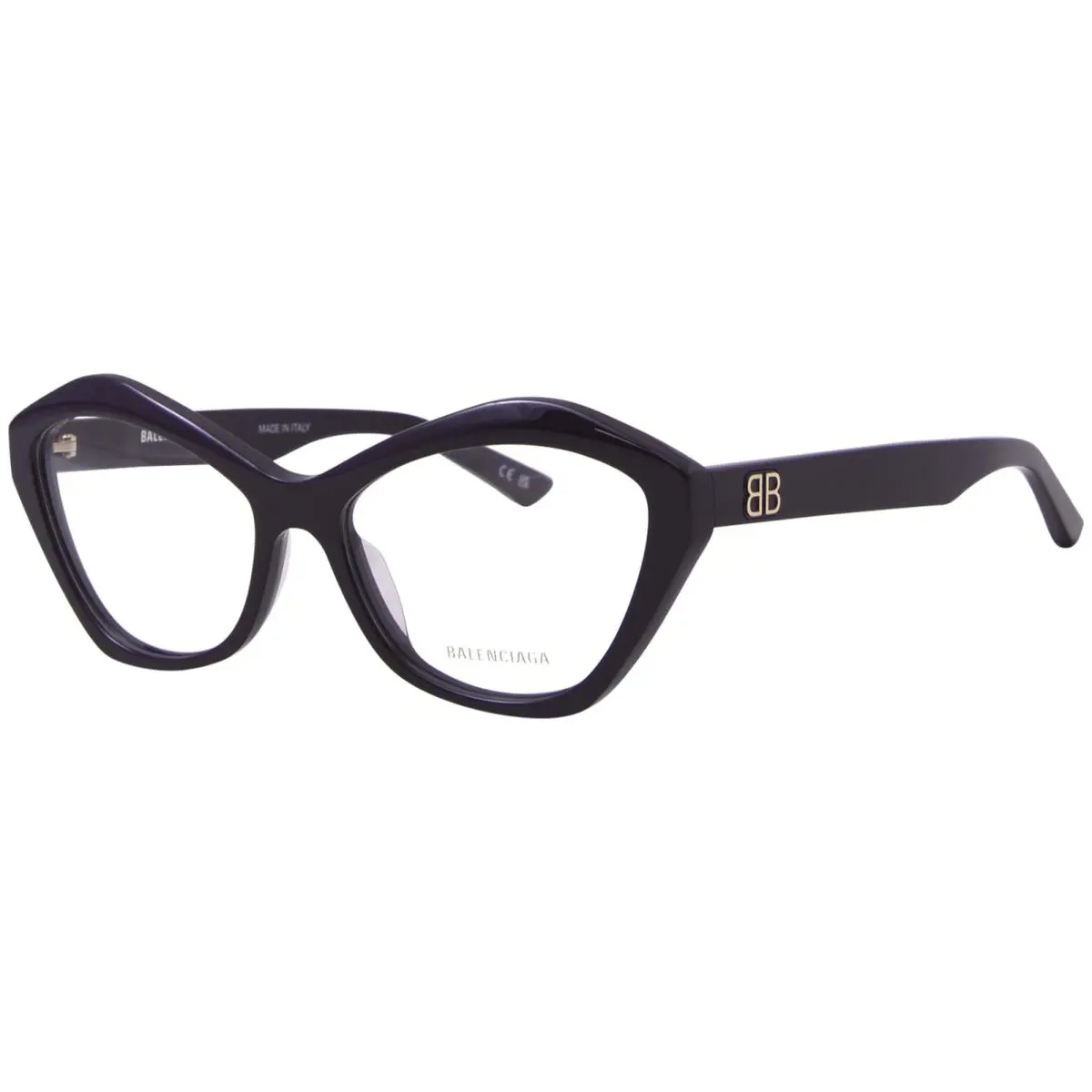 Balenciaga BB0341O 003 Eyeglasses Women`s Violet Full Rim Cat Eye 56mm - Frame: Purple