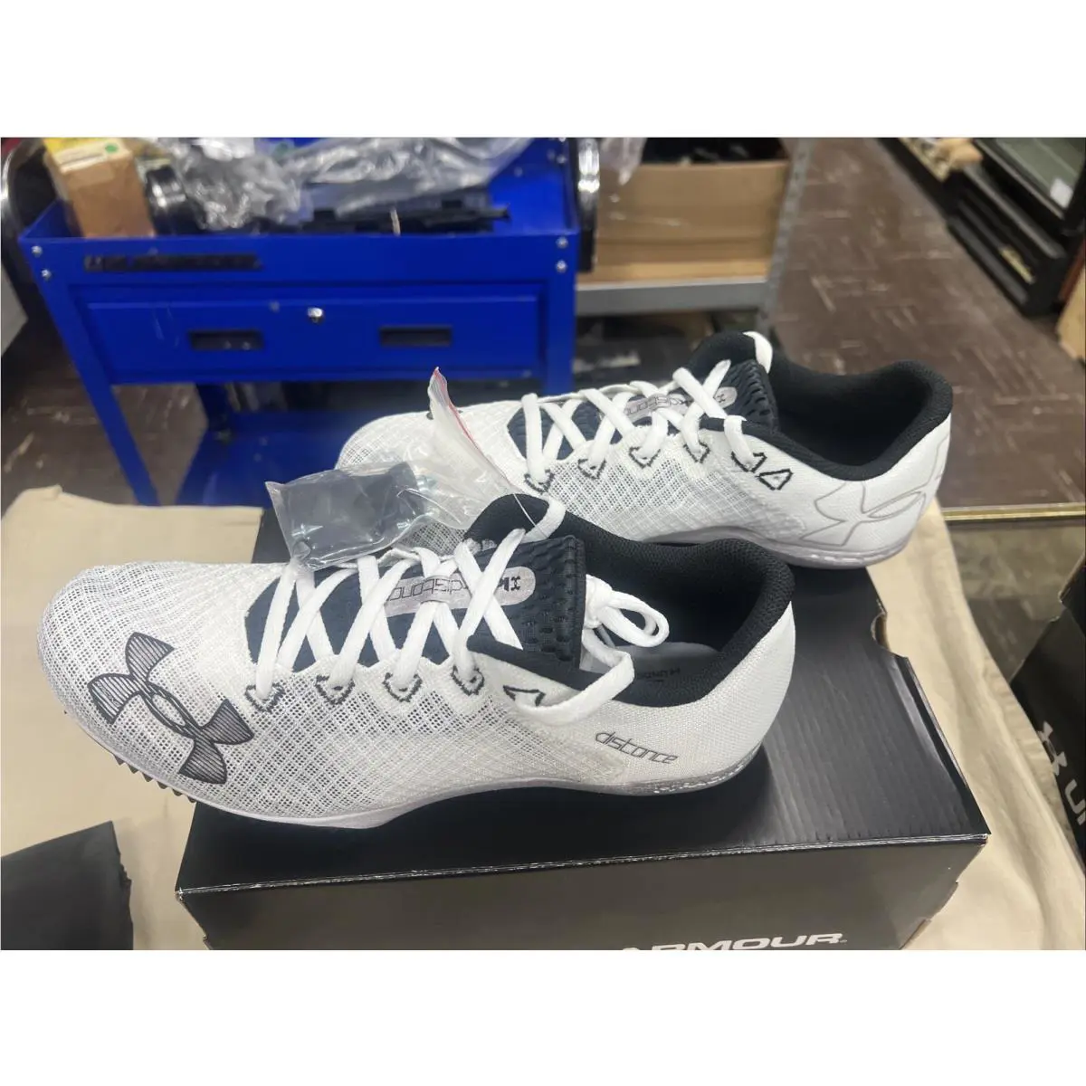 Under Armour shoes - Under Armour Kick Distance - Kick Distance - 3025460-100 - White 5