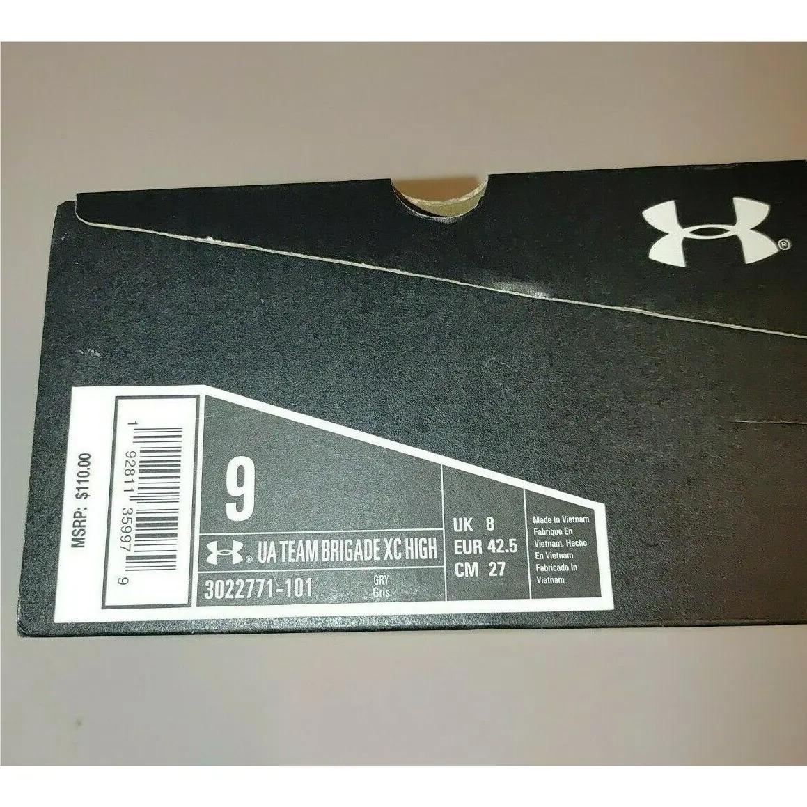 Under Armour shoes - TEAM BRIGADE XC - TEAM BRIGADE - 3022771-101 - Gray 0