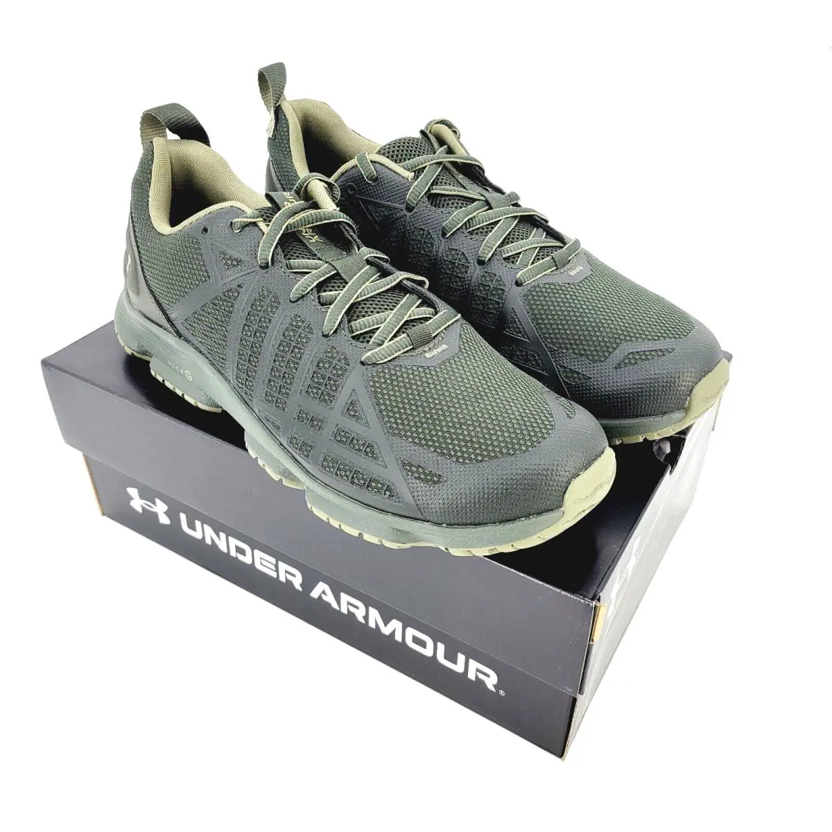 Under Armour 3024953 UA Micro G Strikefast Tactical Shoes Running Duty Boots - Green