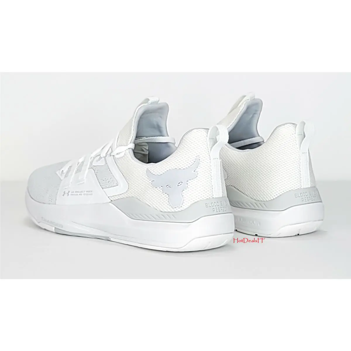 Under Armour shoes - Under Armour Project Rock - Project Rock - 3023006 - White, Manufacturer: White / Halo Gray 7