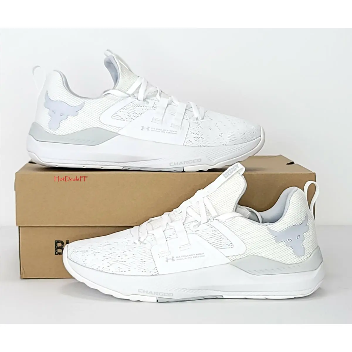 Under Armour shoes - Under Armour Project Rock - Project Rock - 3023006 - White, Manufacturer: White / Halo Gray 15
