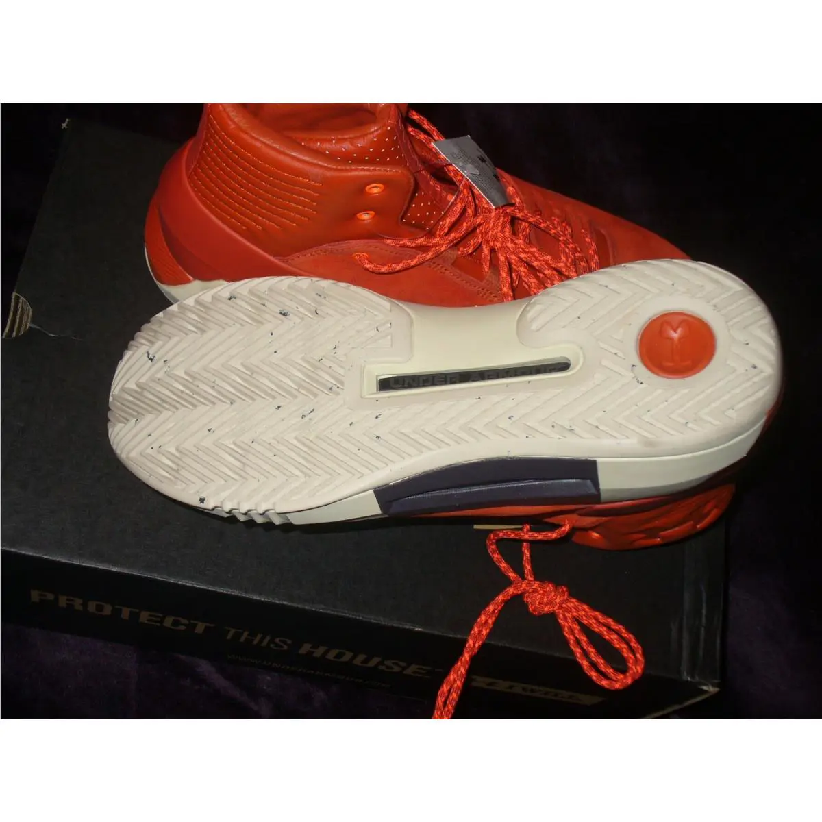 Under Armour shoes - UA PREMIUM DRIVE FOUR IV - Orange/Black/White 7