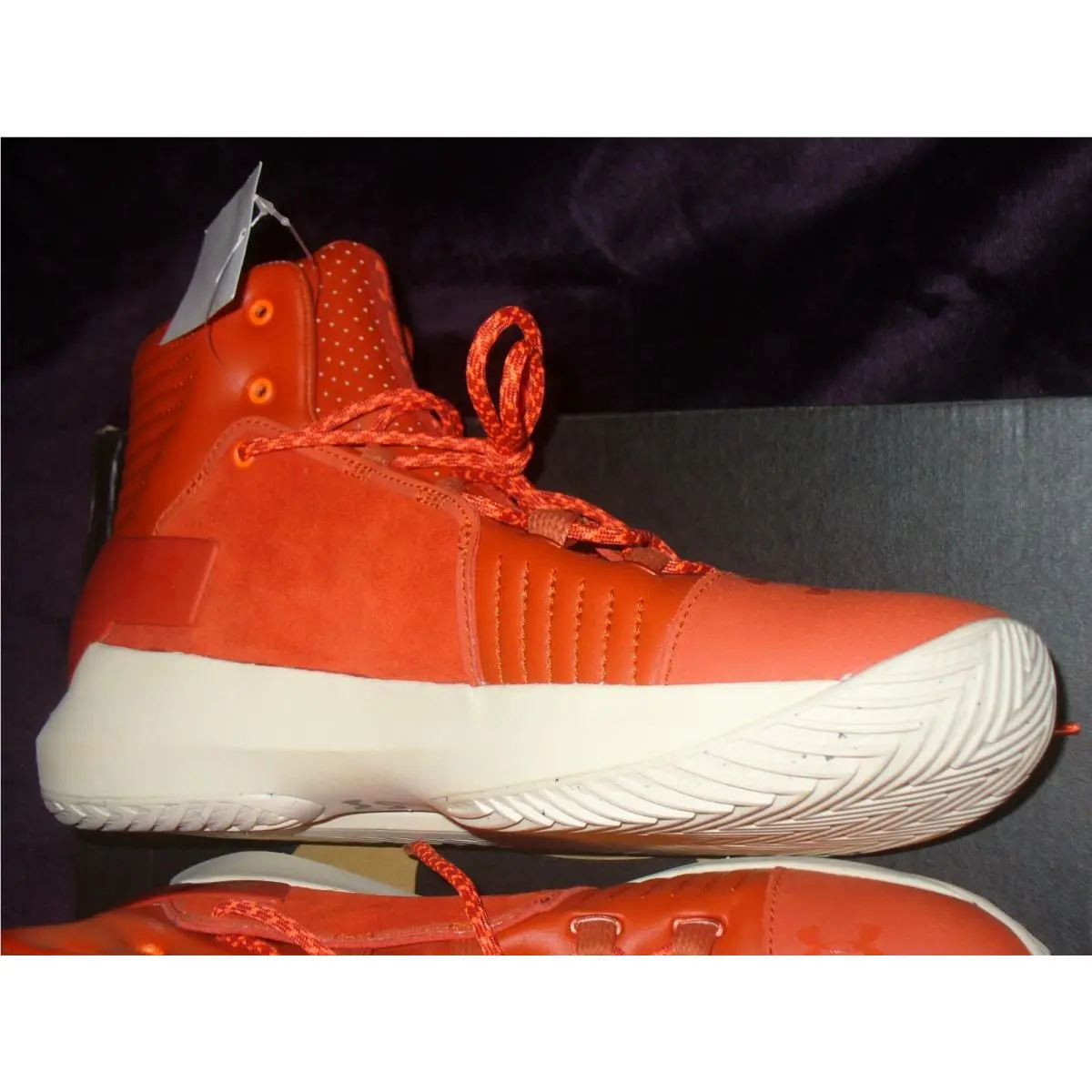 Under Armour shoes - UA PREMIUM DRIVE FOUR IV - 1302941-840 - Orange/Black/White 1