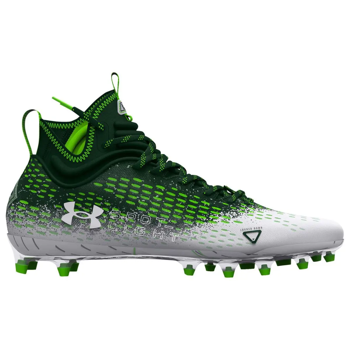 3025082-300 Mens Under Armour UA Spotlight Lux MC 2.0 - Green/White