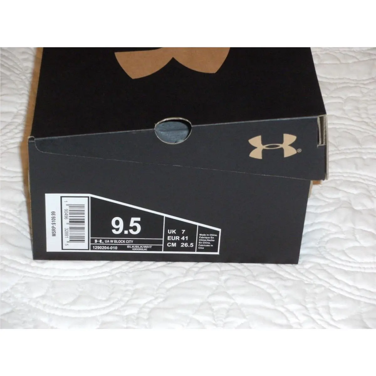 Under Armour shoes - Black/White 7