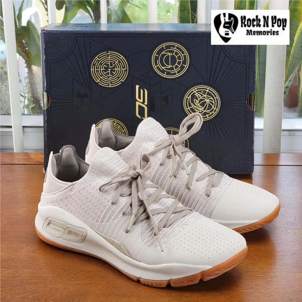 Under Armour shoes - UA GS Curry 4 Low - Beige 14
