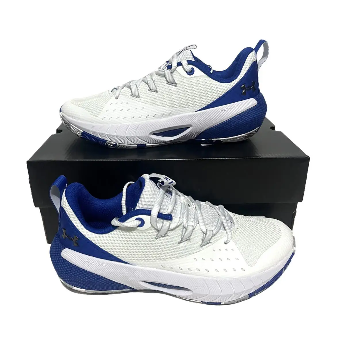 Women s Hovr Ascent White/royal Basketball Shoes 3025680-104 by Under Armour