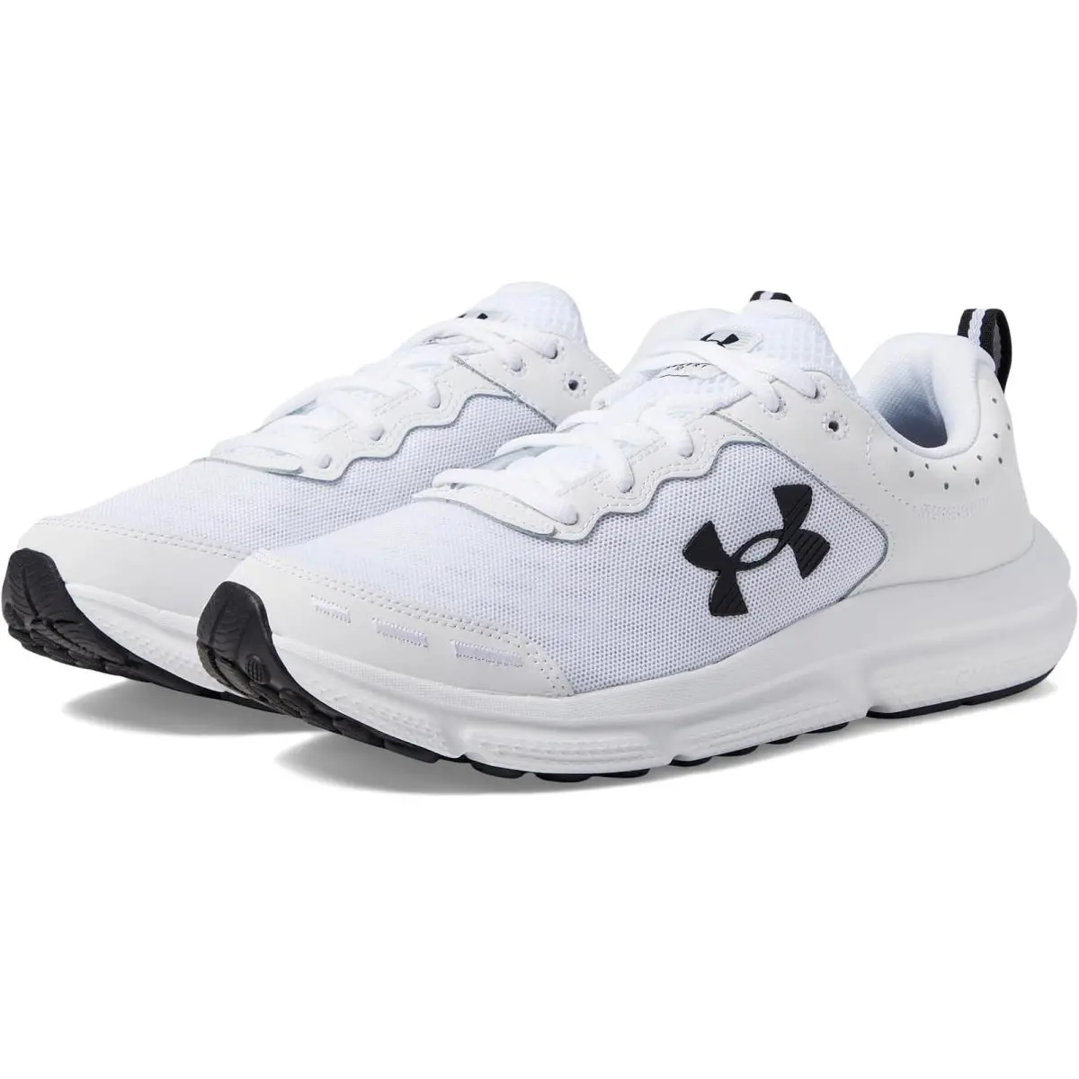 Charged Assert 10 Running Shoes White Black 3026175-104 by Under Armour