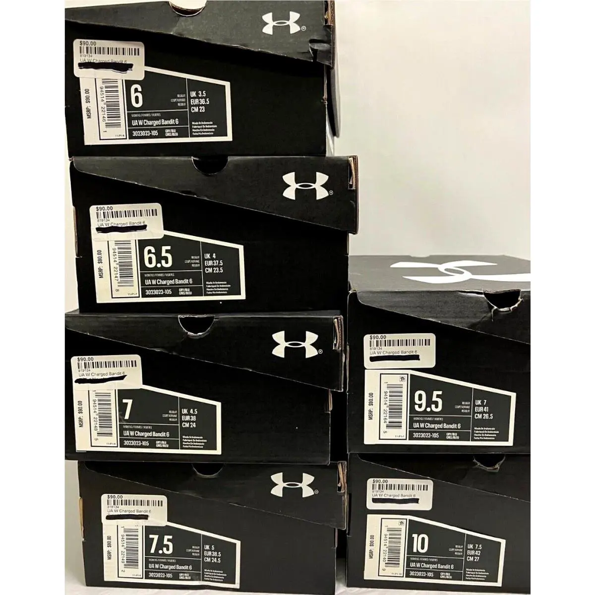 Under Armour shoes - W Charged Bandit 6 - Charged Bandit - 3023023-105 - Gray 0