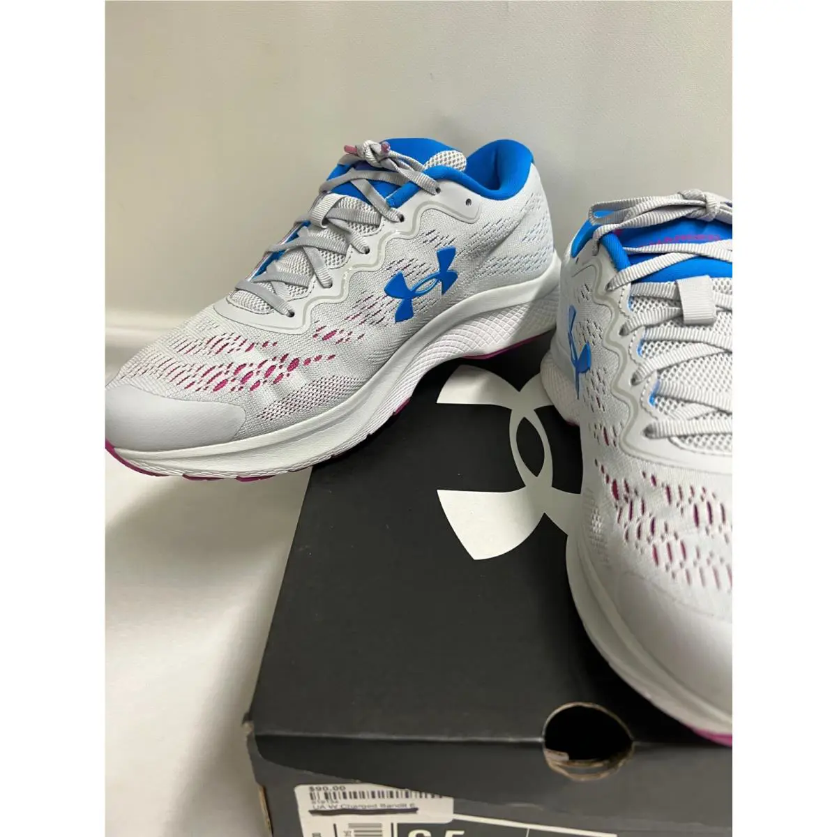 Under Armour shoes - W Charged Bandit 6 - Charged Bandit - 3023023-105 - Gray 4
