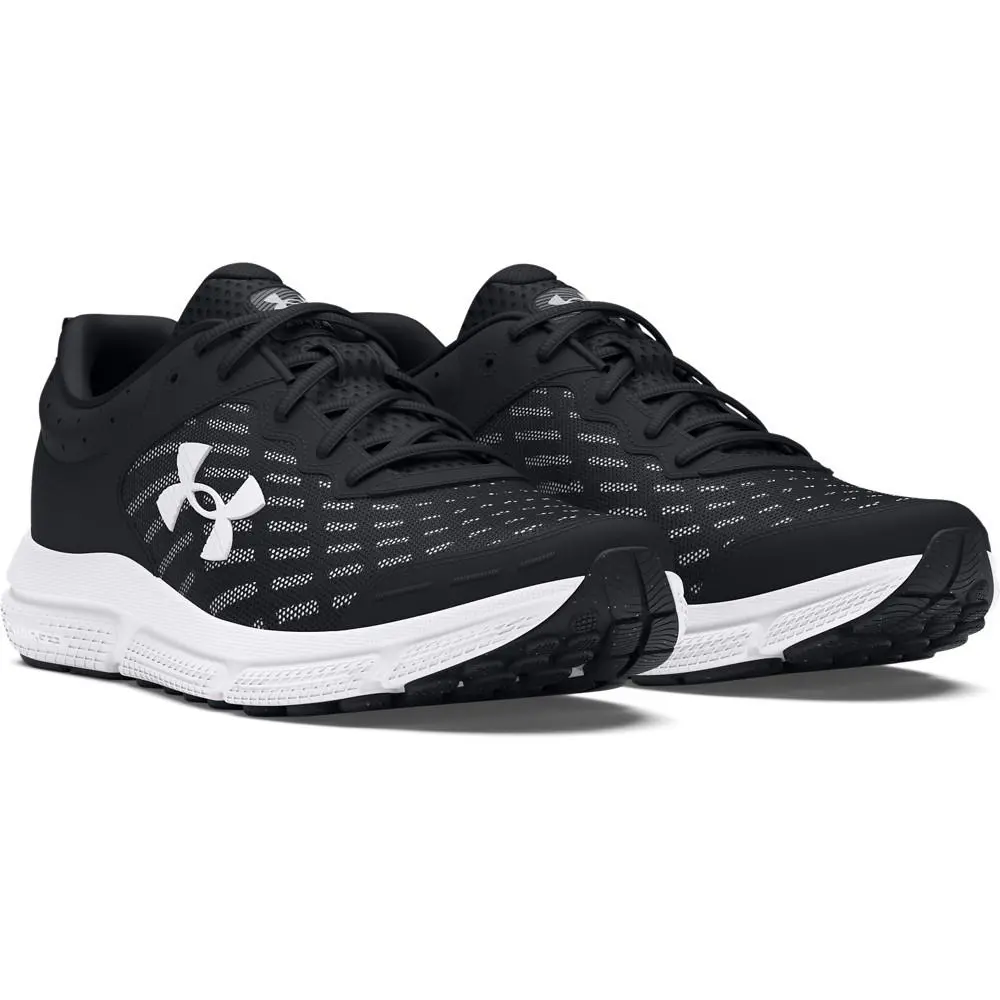 Under Armour 3026175 Men`s Training UA Charged Assert 10 Running Athletic Shoes - Black/White