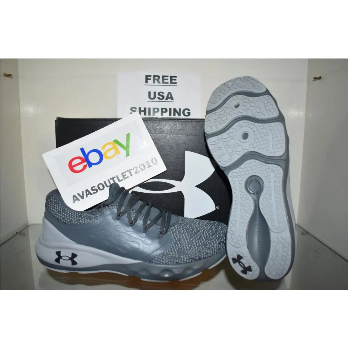 Under Armour shoes - UA Charged Vantage Knit - Charged Vantage Knit - 3024699 103 - Gray 1