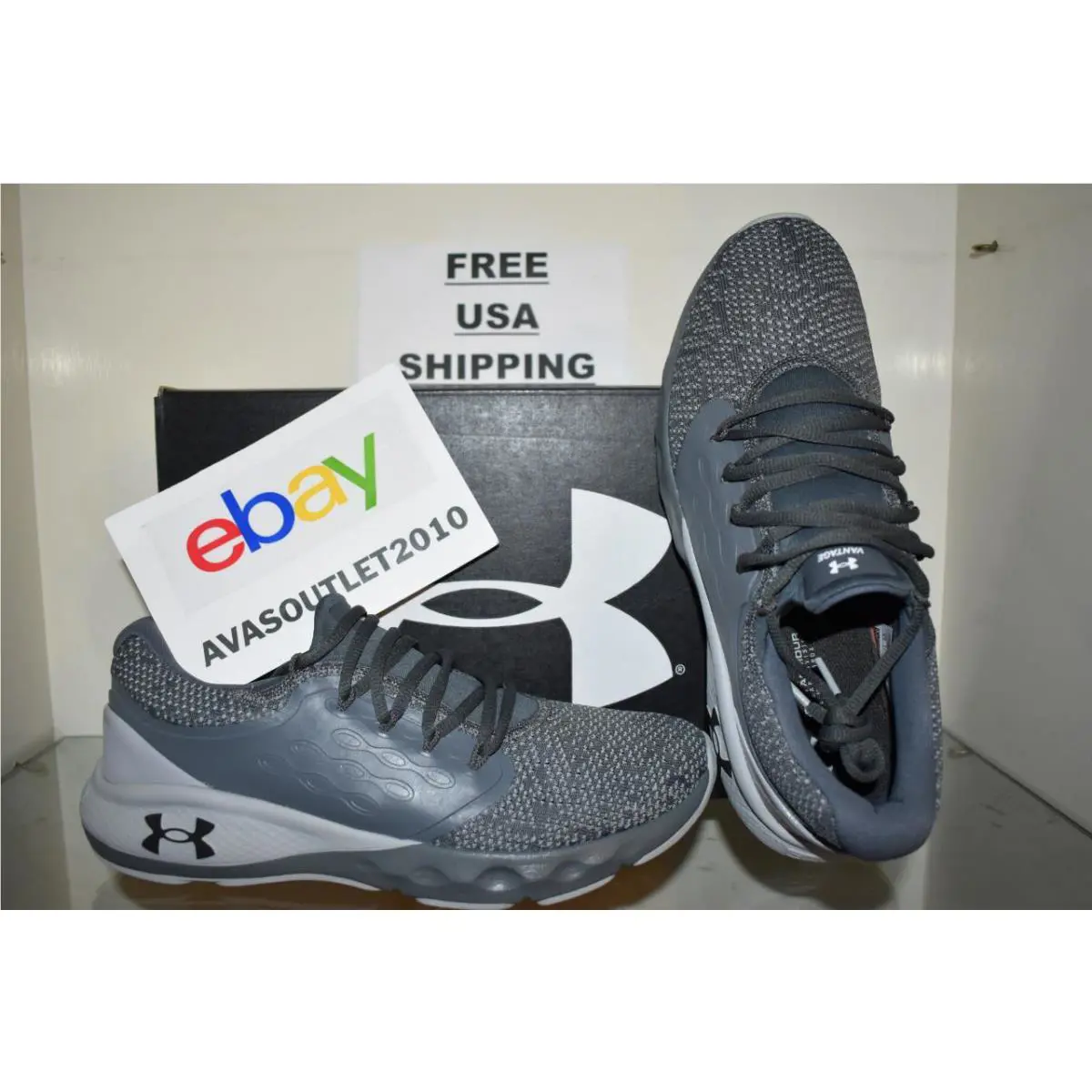 Under Armour shoes - UA Charged Vantage Knit - Charged Vantage Knit - 3024699 103 - Gray 2