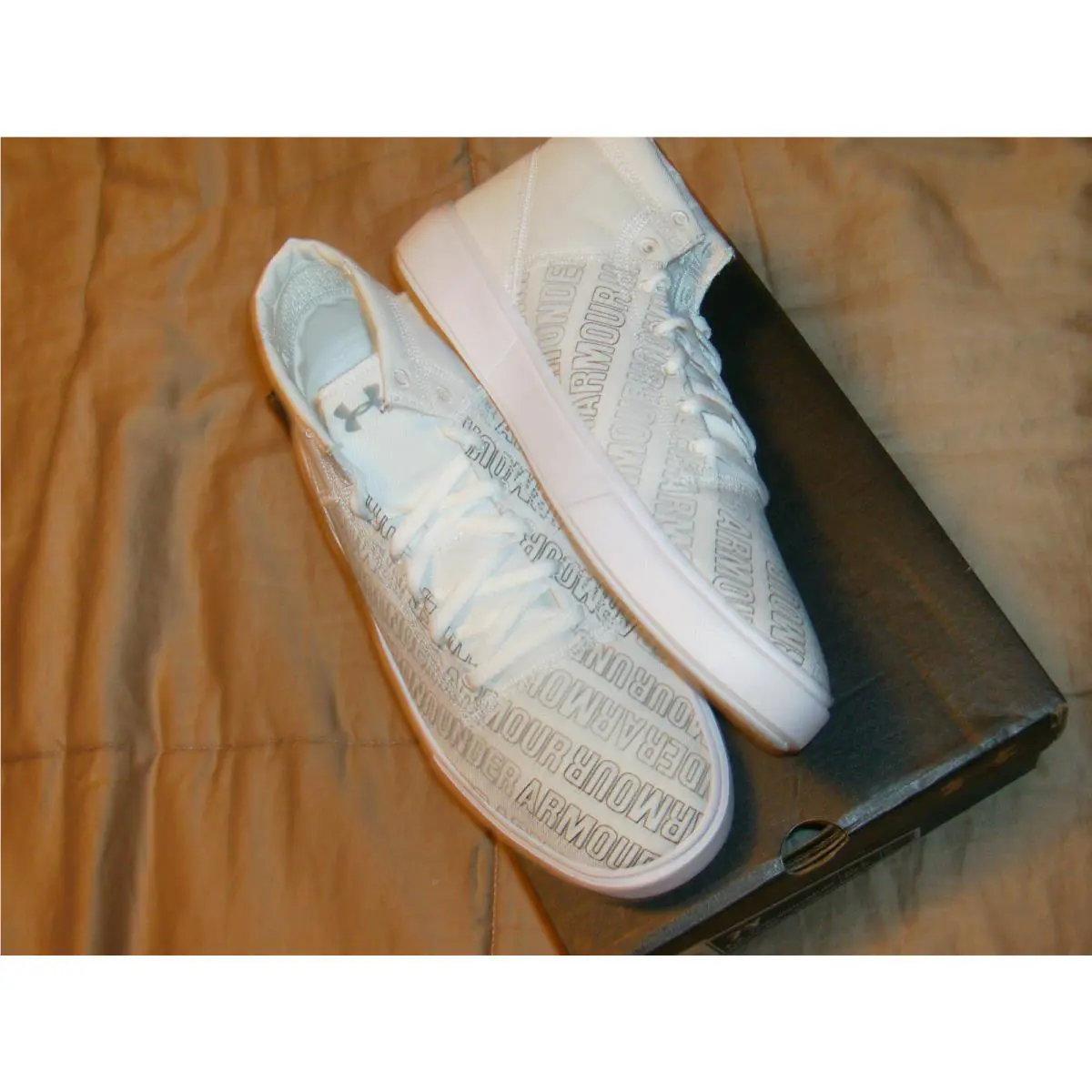 Under Armour shoes - Under Armour Grade School Kickit2 Word Mark - White/Gray 4