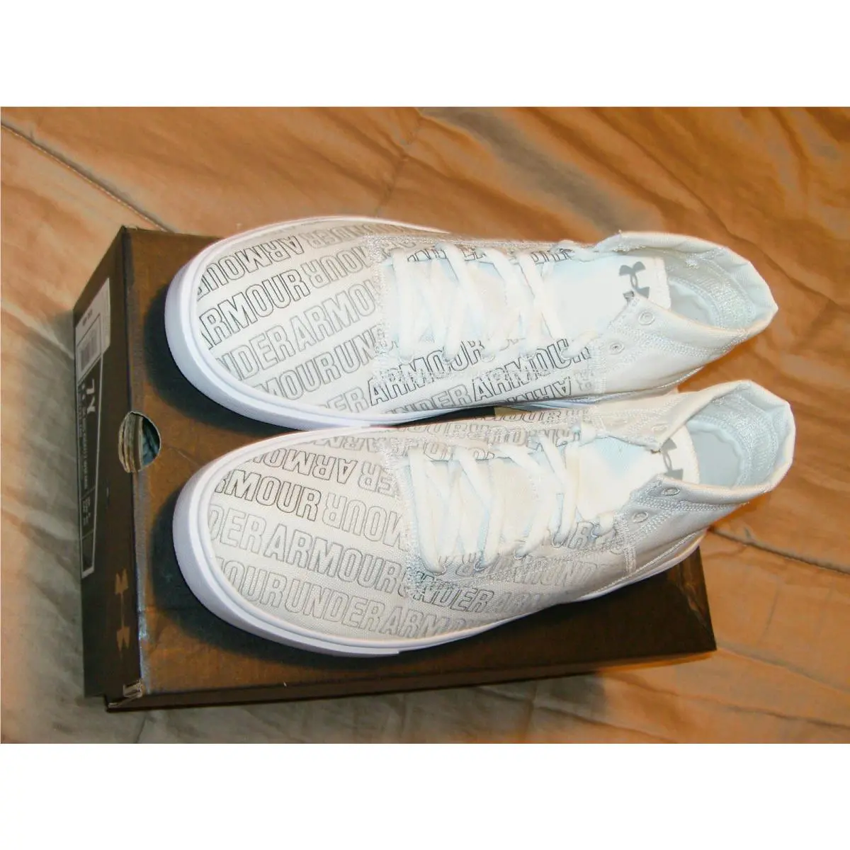 Under Armour shoes - Under Armour Grade School Kickit2 Word Mark - White/Gray 11