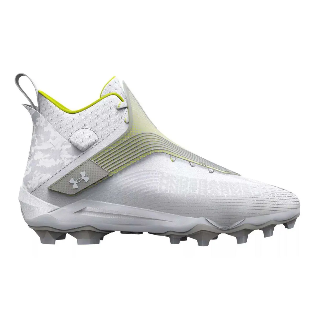 3025085-101 Mens Under Armour UA Highlight Hammer MC `white Metallic Silver` - White/Silver