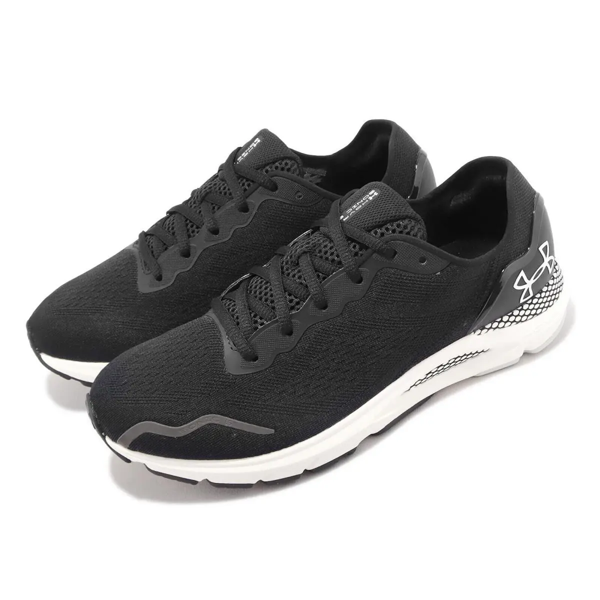 Under Armour 3026121 Men`s UA Hovr Sonic 6 Training Running Athletic Shoes - Black / White = 001