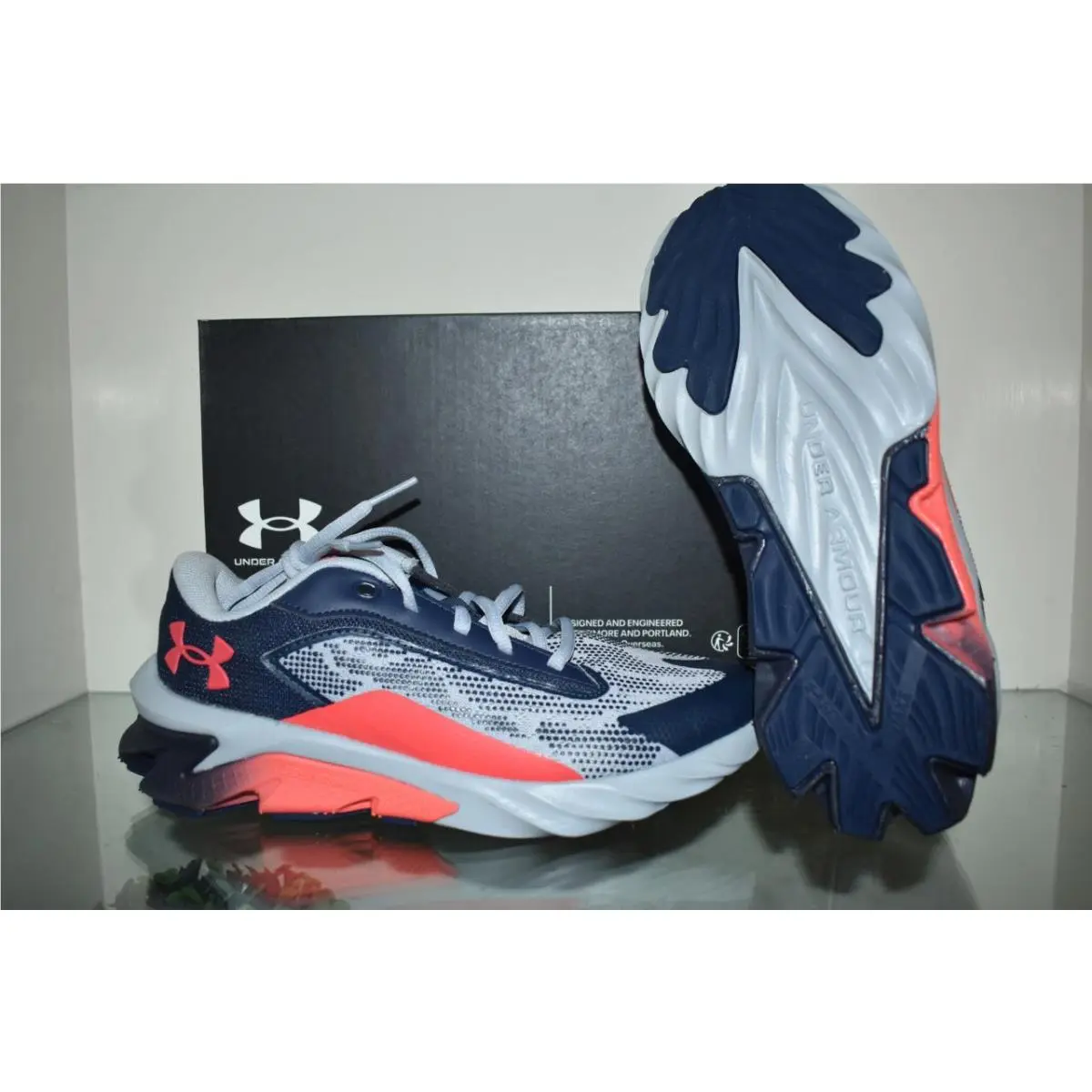 Under Armour Kids Grade School Scramjet 4 Running Shoes 3024208 402 Gray/blue